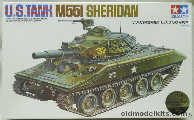 Tamiya 1/35 US Tank M551 Sheridan, 89541 plastic model kit